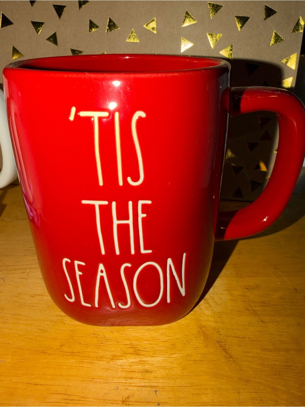 Rae Dunn Red 'Tis The Season Ceramic Mug
